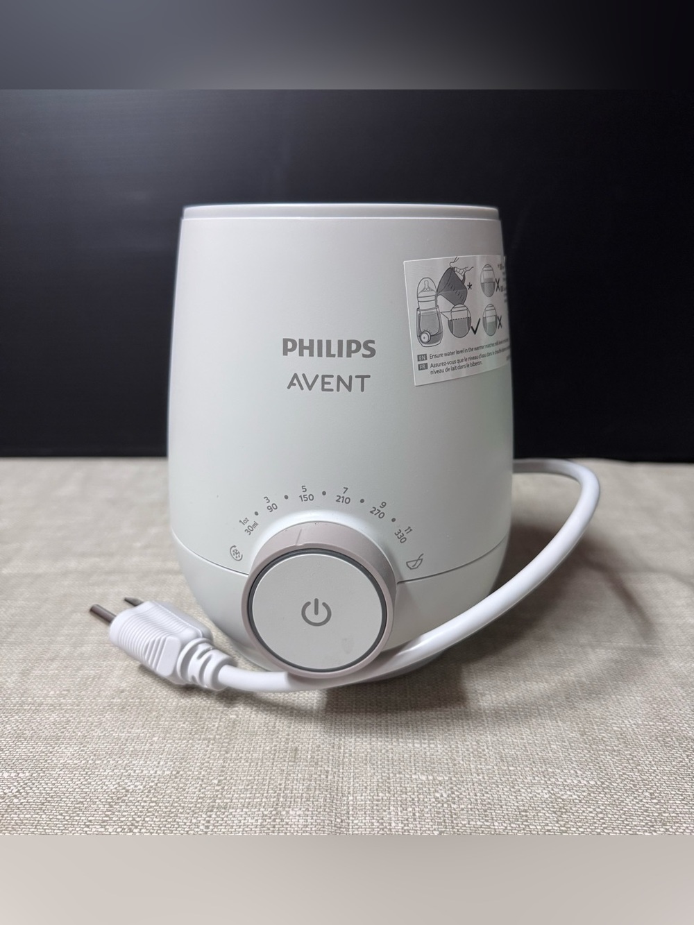 Philips Avent White Electric Bottle Warmer